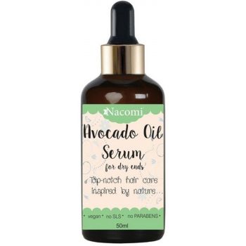 Sérum capilar com óleo de abacate para pontas de cabelo secas
