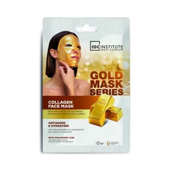 Máscara facial de ouro com colágenio