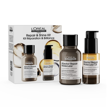 Set 2 Minis Absolut Repair Molecular Champu+Aceite Bifásico