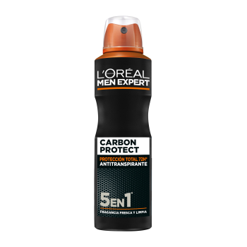 Men Expert Carbon Protect Spray Antitranspirante 5 en 1
