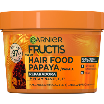 Fructis Hair Food Máscara Capilar 3 em 1 Papaia