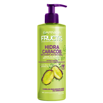 Fructis Creme Sem Enxaguamento Nutri Caracóis Secagem Ao Ar
