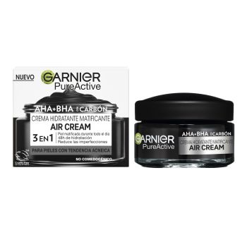 Pure Active Creme Hidratante Matificante com AHA + BHA  com Carvão