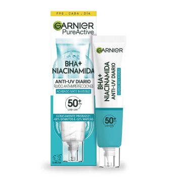 Pure Active Fluido UV com BHA + Niacinamida SPF50+