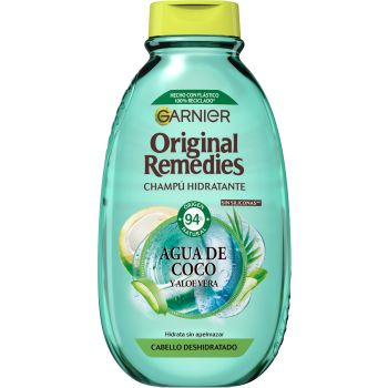 Champô Hidratante Água de Coco e Aloé Vera da Original Remedies