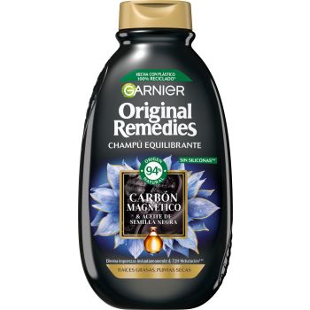 Champô Equilibrador com Carvão Vegetal Magnético Original Remedies