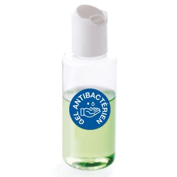 Frasco reutilizável com autocolantes