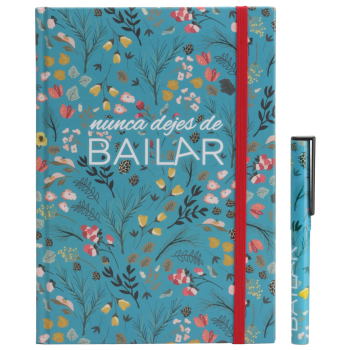 Bloco de notas macio com bolso e caneta