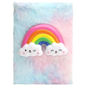 Caderno de Peluche Arco-Íris