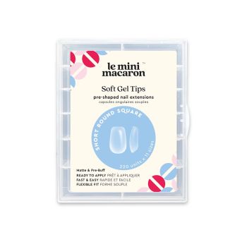 Extensões de Unhas em Gel Arredondadas-Quadradas