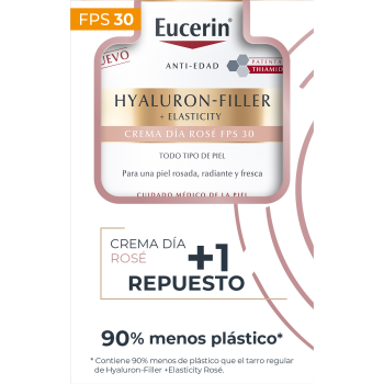 Hyaluron-Filler + Elasticity Creme de Dia Rosé SPF30 + Refill