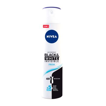 Invisible For Black & White Desodorizante Spray Fresh