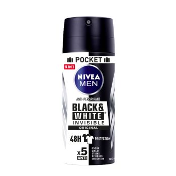 Nivea Men Invisible For Black & White Deo Spray para homem