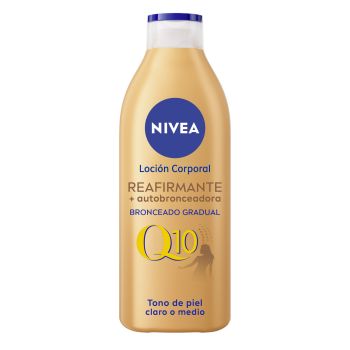 Q10 Loção Corporal Refirmante e Autobronzeadora 