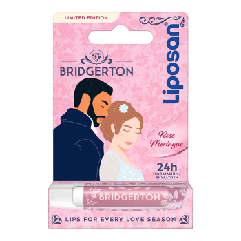 Bálsamo labial hidratante 24h da Bridgerton Rose &amp; Rose Meringue