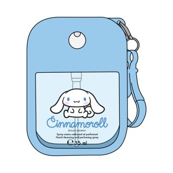 Cinnamoroll Spray de Limpeza e Perfume para Mãos + Capa de Silicone