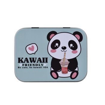 Caixa de Metal com Pensos Kawaii