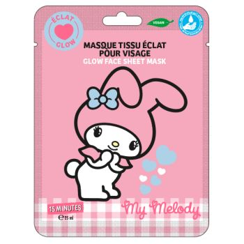 My Melody Máscara de Tecido Facial Glow 15 Minutos