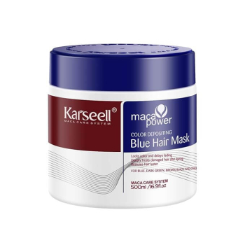 Máscara pigmentante azul para o cabelo