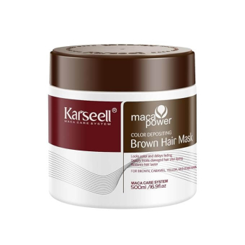 Máscara pigmentante para cabelo castanho