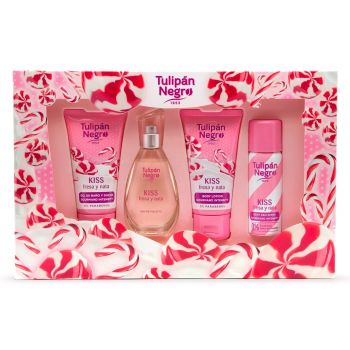 Coffret Kiss Tulipán Negro Morango e Nata