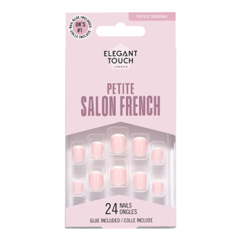 Unhas postiças Petite Gel Finish French 154