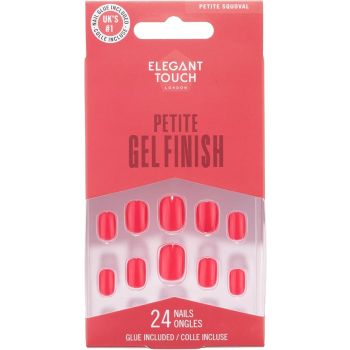 Unhas postiças Petite Gel Finish Bitten Strawberry