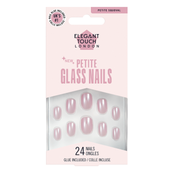 Unhas postiças Petite Glass Nails Sugar Snow Edição Limitada