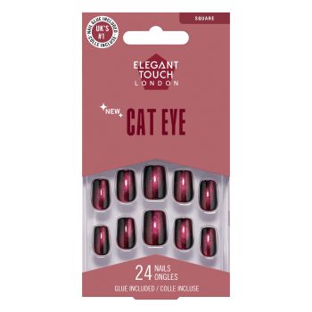 Unhas Postiças Cat Eye Twilight Berry