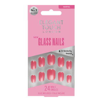 Unhas Postiças Glass Nails Glass Cranberry Unhas Postiças Glass Nails Glass Cranberry