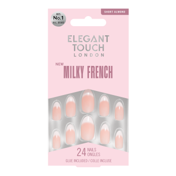 Unhas Postiças Milky Rose