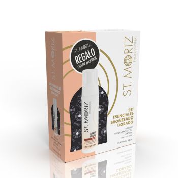 Conjunto de Essenciais Bronzeado Dourado + Luva