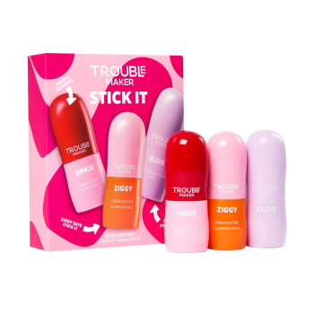 Set Prebase + Colorete + Iluminador Stick It Blush and Highlight Gift