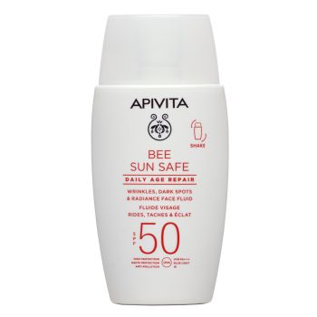 Bee Sun Safe Fluido Facial Reparador Anti-idade SPF50