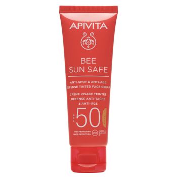 Bee Sun Safe Creme Antienvelhecimento & Antimanchas com Cor SPF50