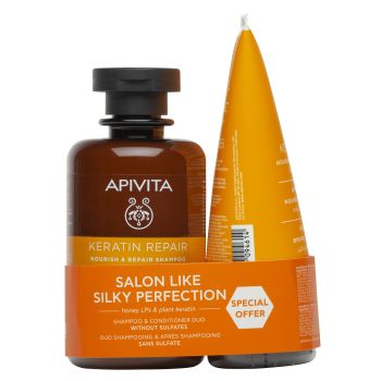Conjunto Keratin Repair Champô e Condicionador Sem Sulfatos