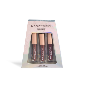 Rose Quartz Liquid Lipstick Set Matte Trio