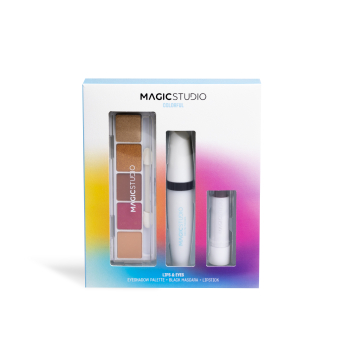 Set de maquilhagem colorida para olhos e lábios