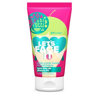 Tutti Frutti Let's Face It Gel de Limpeza Facial Normalizante com 4% de Glicerina + Hydro Shot B5