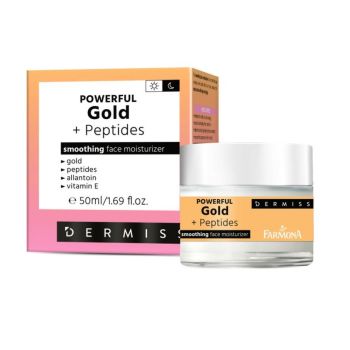 Dermiss Creme de Rosto Suavizante Poderoso com Ouro + Péptidos