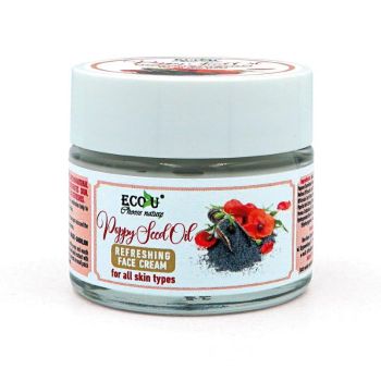 Creme facial refrescante de sementes de papoila