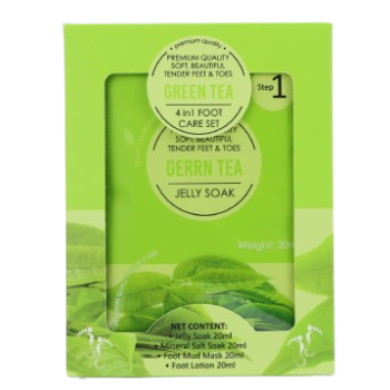 Conjunto de cuidados para os pés com extrato de chá verde