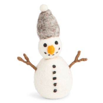 Boneco de Neve com Gorro Gris