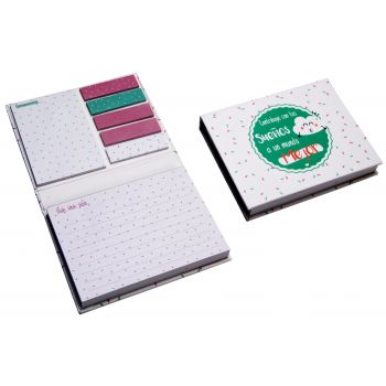 Conjunto de notas e adesivos