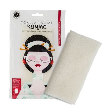 Toalha facial Konjac natural