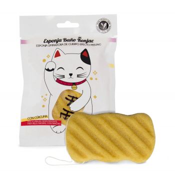 Esponja de konjac com curcuma