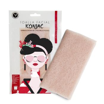 Toalha facial de argila rosa &amp; rose konjac
