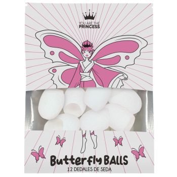 Bolas de borboleta Dedais de seda