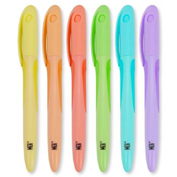 Conjunto de 6 Marcadores de Tons Pastel