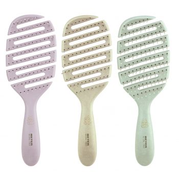 Escova de esqueleto flexível de fibra natural